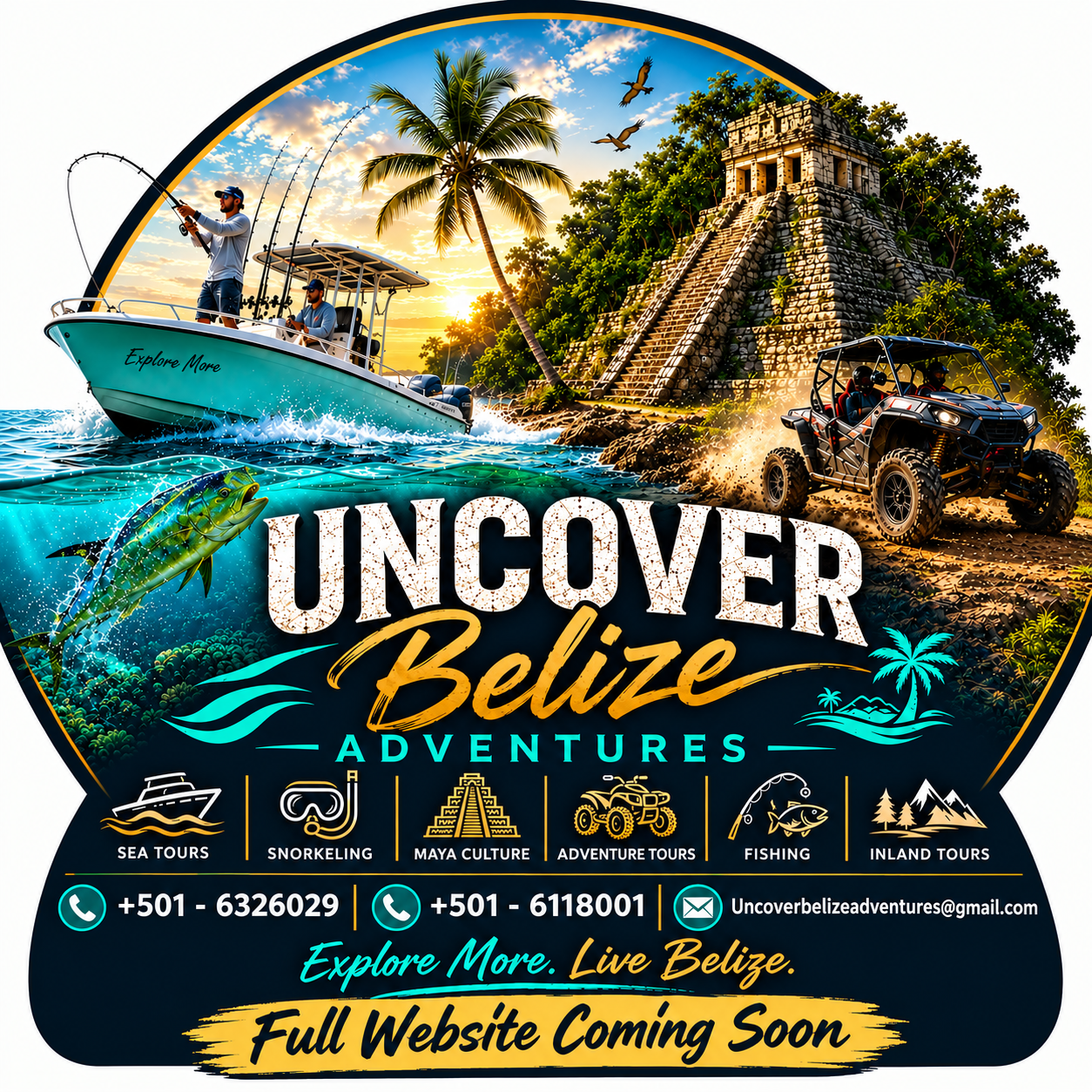 Uncover Belize Adventures — Full Website Coming Soon